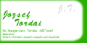 jozsef tordai business card